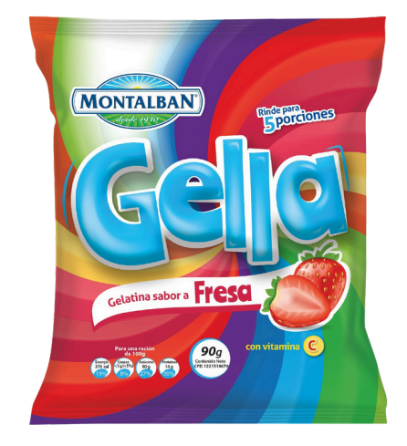 GELATINA GELLA 90GR FRESA