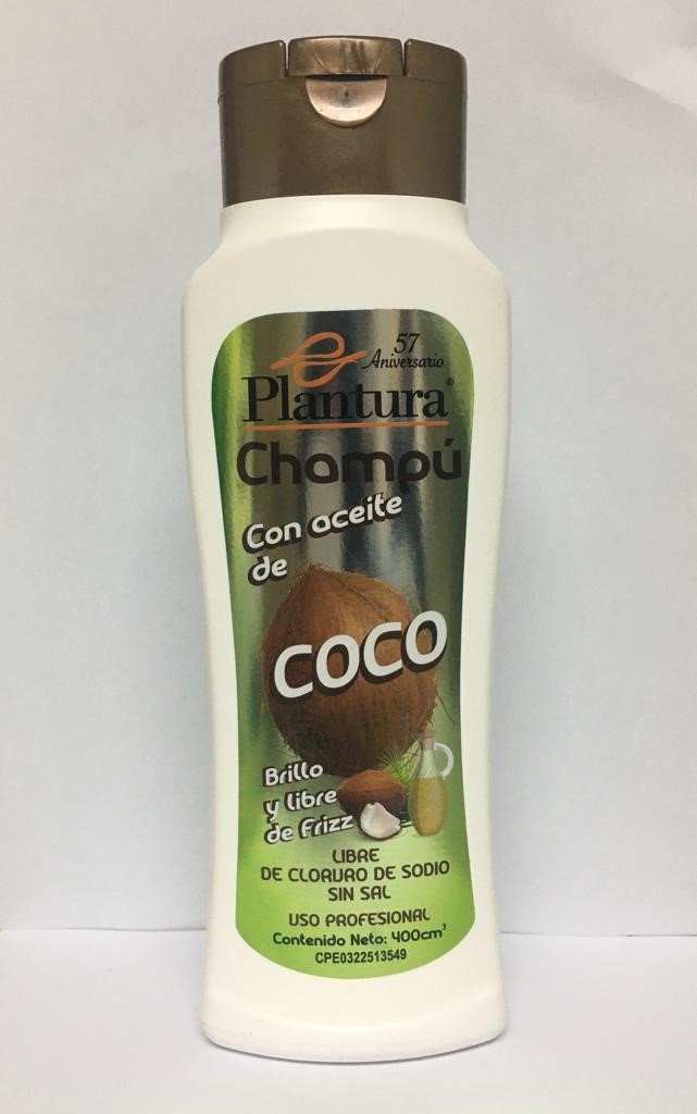 CHAMPU PLANTURA 400ML CON ACEITE DE COCO