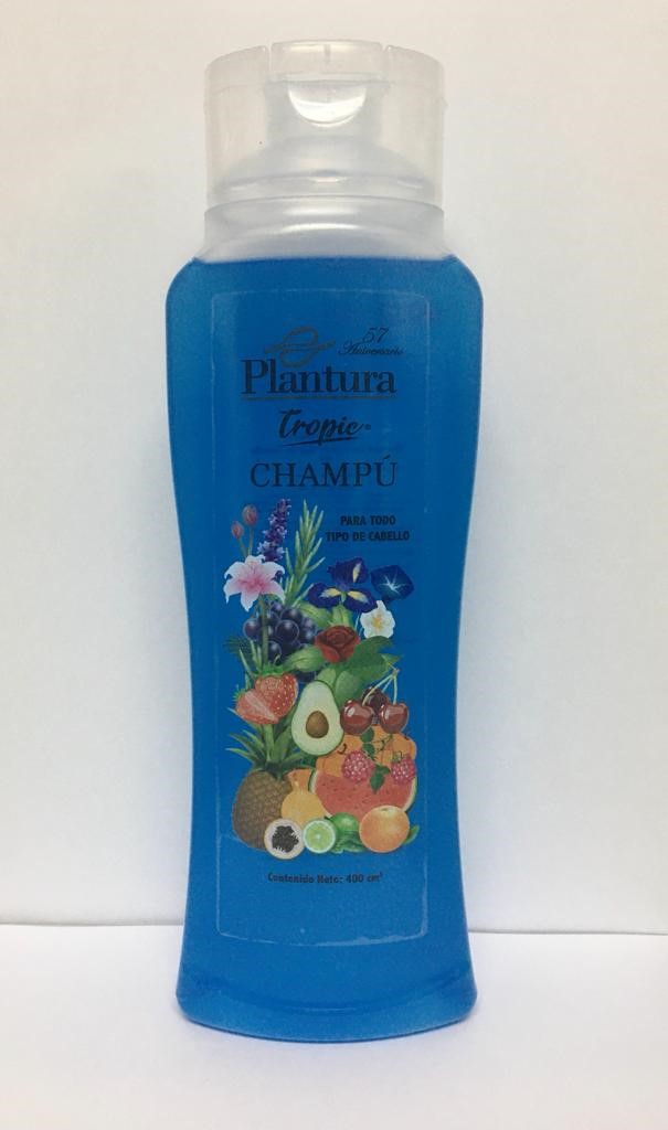 CHAMPU PLANTURA TROPIC 400ML AZUL