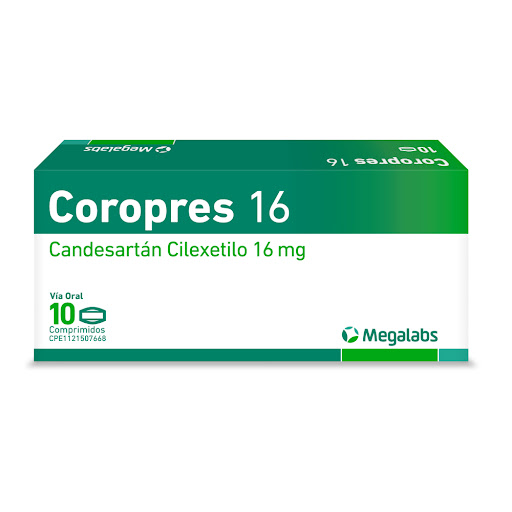 COROPRES 16MG X 10COMP CANDESARTAN MEGALABS