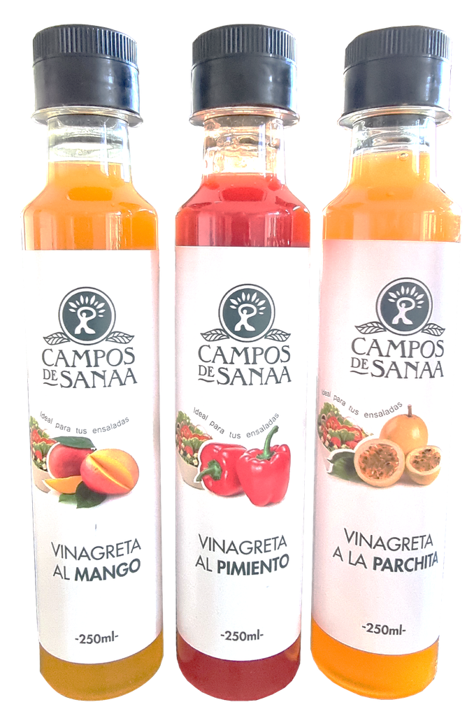 ADEREZO CAMPOS DE SANAA 250ML VINAGRETA PARCHITA