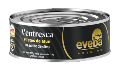 ATUN EVEBA 170GR FILETES EN ACEITE D OLIVA