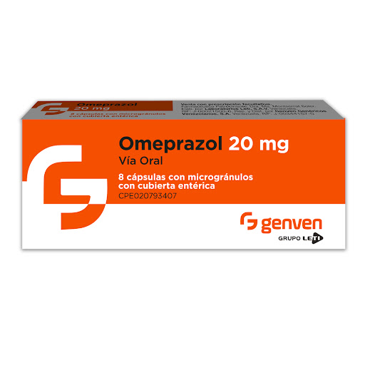 OMEPRAZOL 20MG X 8CAPS GENVEN