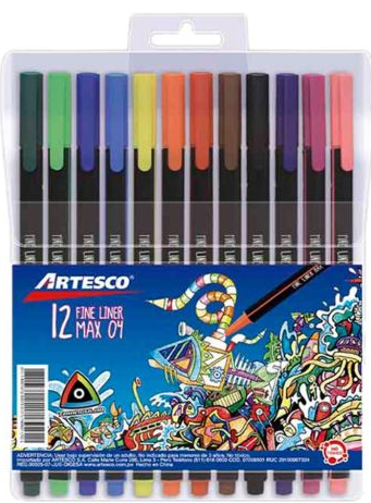 MARCADOR ARTESCO 12UND FINE LINER TRIANG