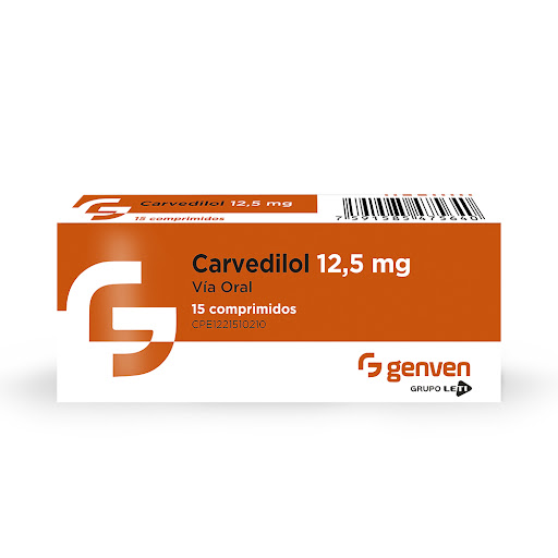 CARVEDILOL 12,5MG X 15COMP GENVEN