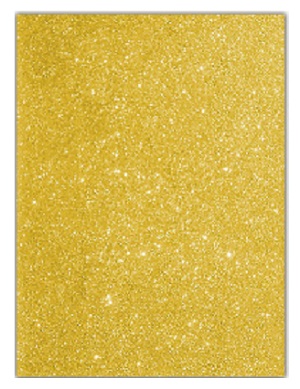 FOAMI MIL COLORES ESCARCHADO DORADO CARTA