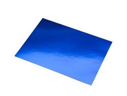 CARTULINA MIL COLORES METALIZADA AZUL 50X70CM