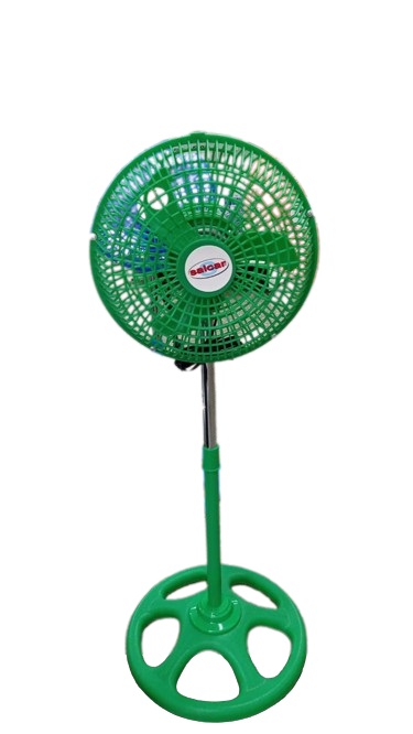 VENTILADOR SALCAR DE PEDESTAL VERDE DE 10" ASPA PLASTICA