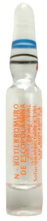 N BUTILBROMURO ESCOPOLAMINA 20MG 1ML X 1AMP I.M I.V BIOSANO