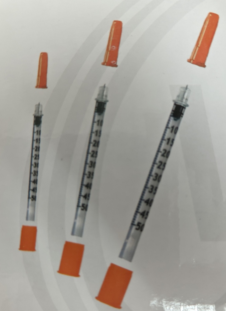 JERINGA DE INSULINA 30G 0.5ML X 1UND VALEMEDIC