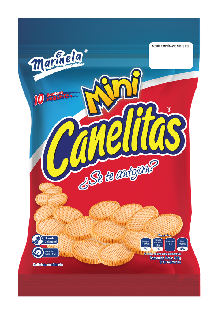 MINI CANELITAS MARINELA 300Gr X 10UND
