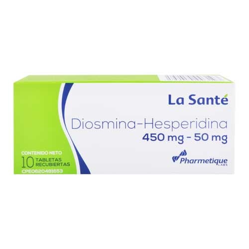 DIOSMINA HESPERIDINA 450MG 50MG X 10TABL LA SANTE