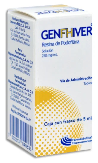 GENFHIVER 250MG/ML X 5ML PODOFILINA TOPICA HISPANPAMERICANA