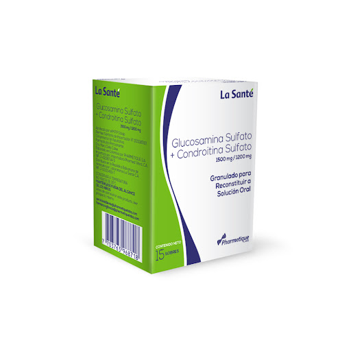 GLUCOSAMINA CONDROITINA 1500MG / 1200MG X 15SOBRES LA SANTE