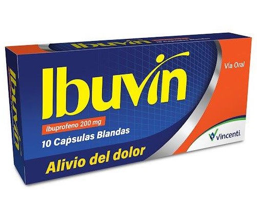 IBUVIN 200MG X 10CAPS IBUPROFENO VINCENTI