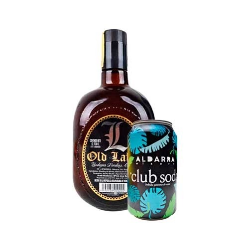COMBO WHISKY OLD LABEL 0.70LT+CLUBSODA ALDARRA 355ML