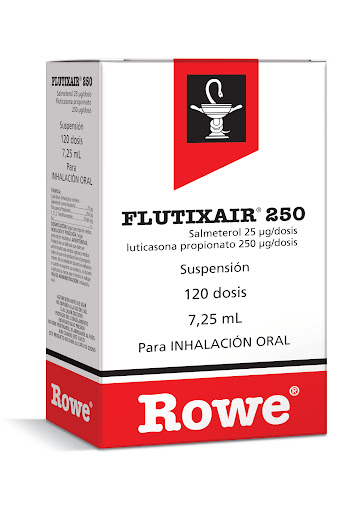 FLUTIXAIR 250MCG 25MCG X 120DOSIS SUSP INHA ROWE