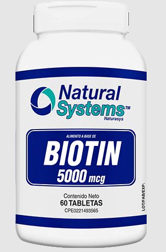 BIOTIN 5000MCG X 60TABL NATURAL SYSTEMS