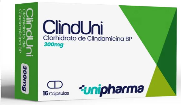 CLINDUNI 300MG X 16CAPS CLINDAMICINA UNIPHARMA