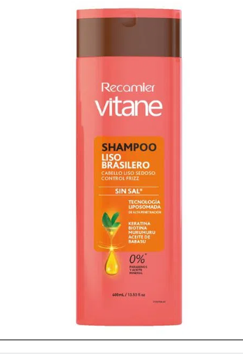 CHAMPU VITANE 400ML LISO BRASILERO