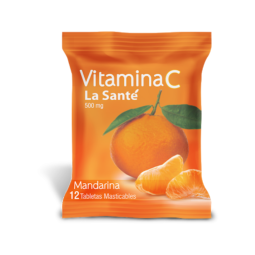 VITAMINA C 500MG X 12TAB SOBRE MANDARINA LA SANTE