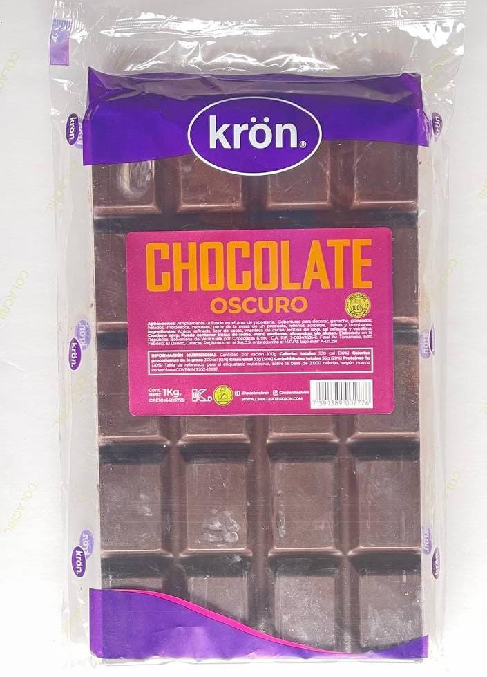 CHOCOLATE KRON 1KG BITTER