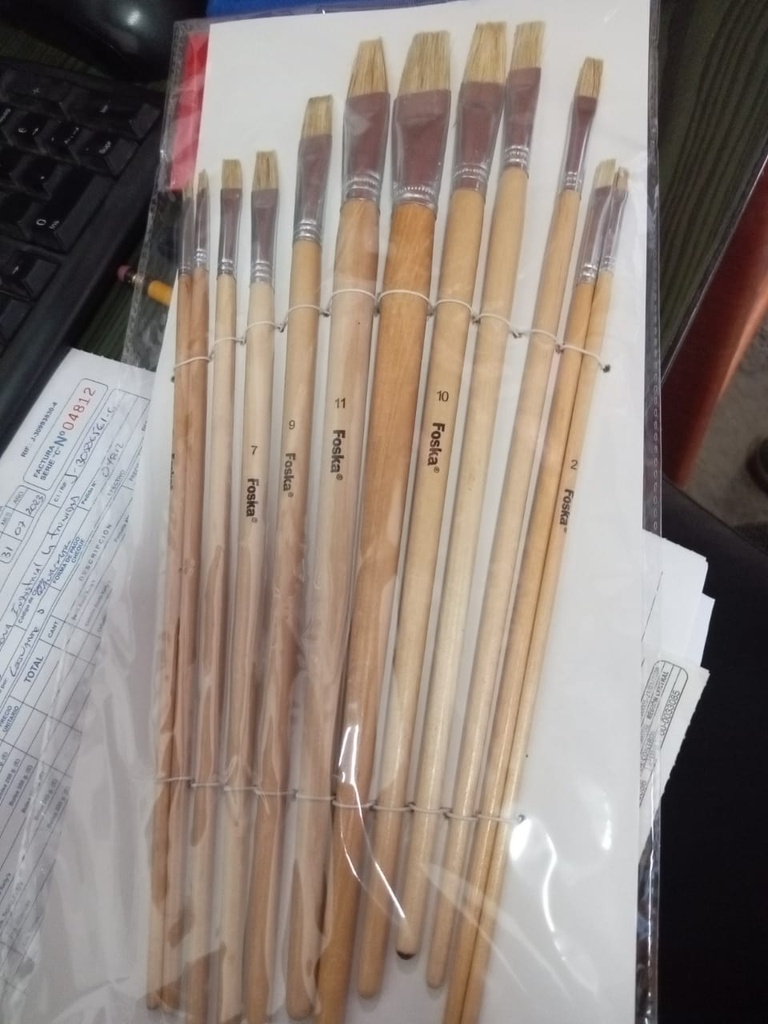 SET DE PINCELES FOSKA 12UND PLANOS