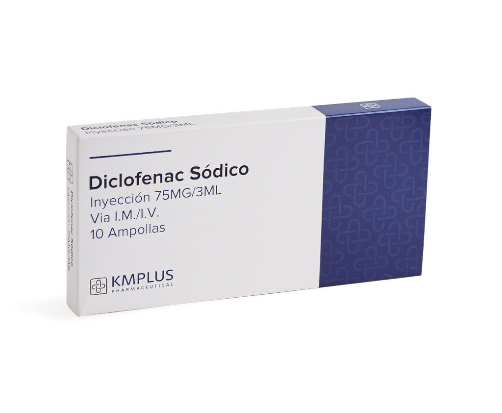 DICLOFENAC SODICO 75MG/3ML X 1AMP IM IV KMPLUS
