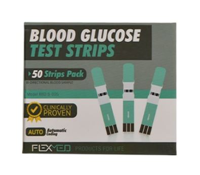 TIRILLAS PARA GLUCOMETRO X 50UND FLEXMED