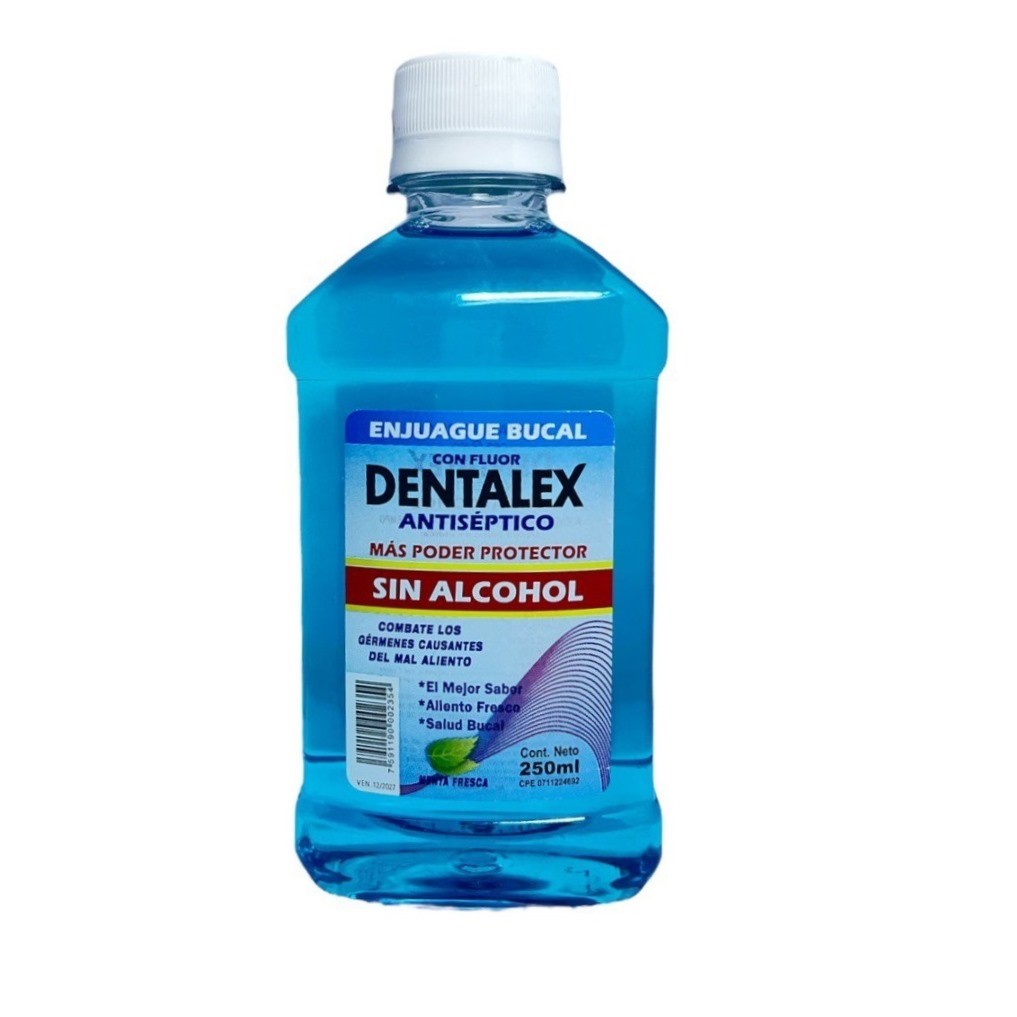 ENJUAGUE BUCAL DENTALEX 250ML SIN ALCOHOL AZUL