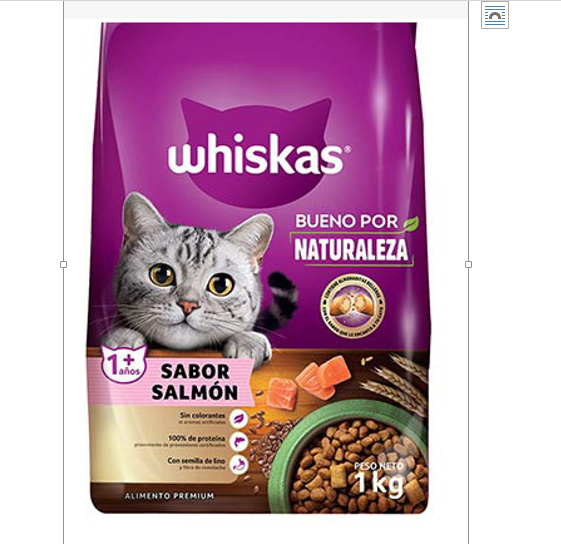 ALIMENTO P/GATOS WHISKAS 1KG SALMON