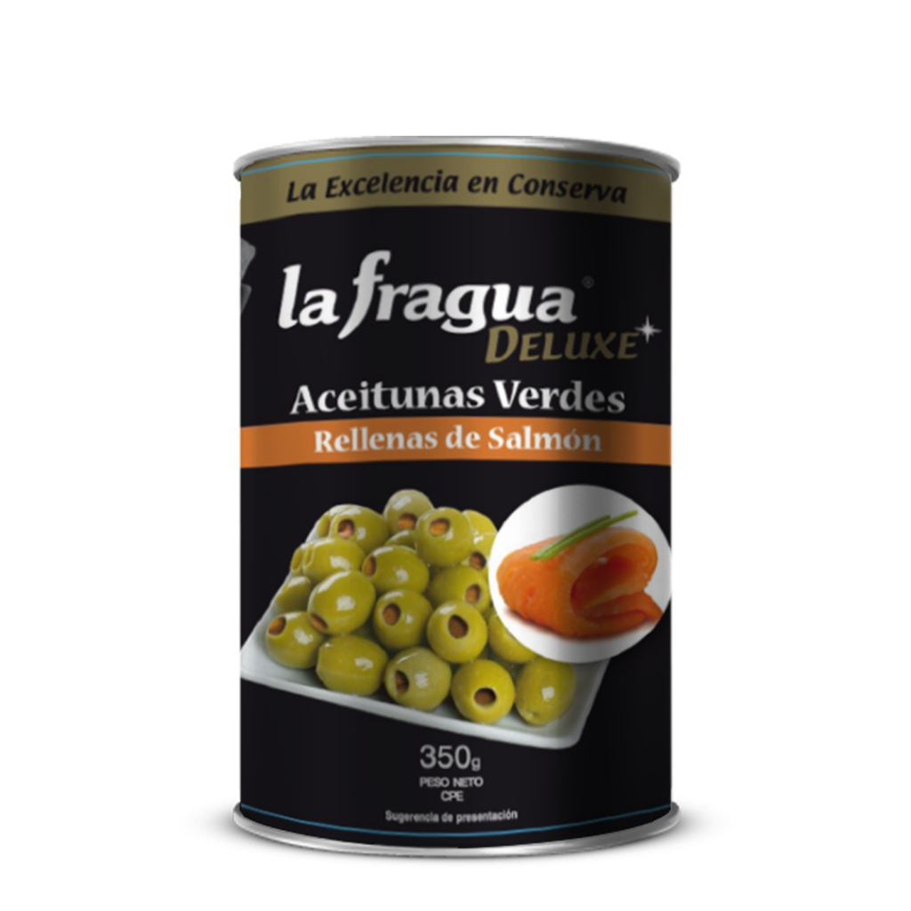 ACEITUNA LA FRAGUA 350GR RELLENAS DE SALMON