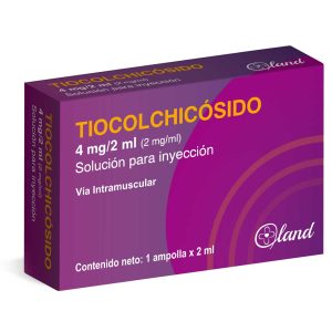 TIOCOLCHICOSIDO 4MG/2ML X 1AMP SOL I.M LAND