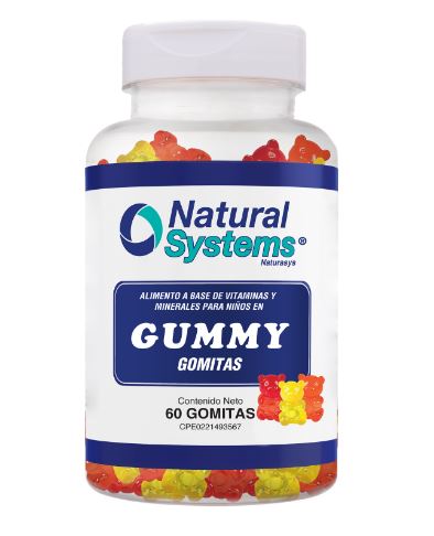MULTIVITAMINICO GUMMY X 60 GOMITAS NIÑOS NATURAL SYSTEMS