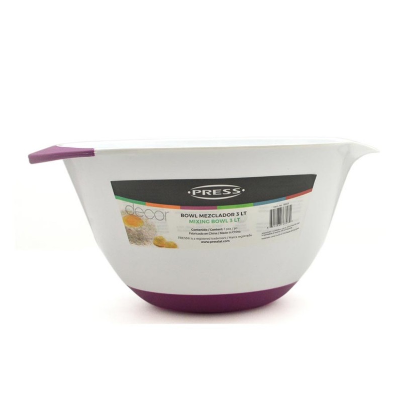 BOWL MEZCLADOR PRESS 3 LT