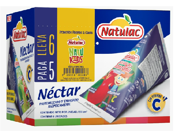 NECTAR NATULAC 150ML MANZANA SIXPACK