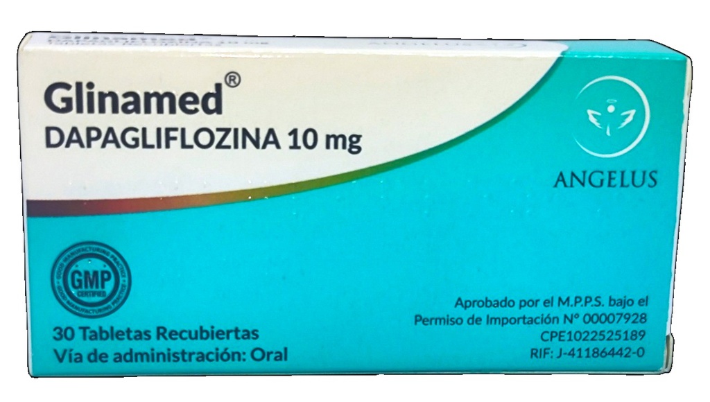 GLINAMED 10MG X 30TAB DAPAGLIFLOZINA ANGELUS