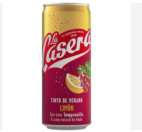 SANGRIA LA CASERA 330ML TINTO DE VERANO CON LIMÓN