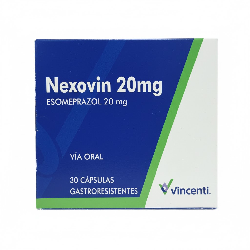 NEXOVIN 20MG X 30CAPS ESOMEPRAZOL VINCENTI