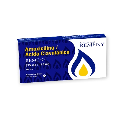 AMOXICILINA AC CLAVULANICO 875MG/125MG X 10TABL REMENY