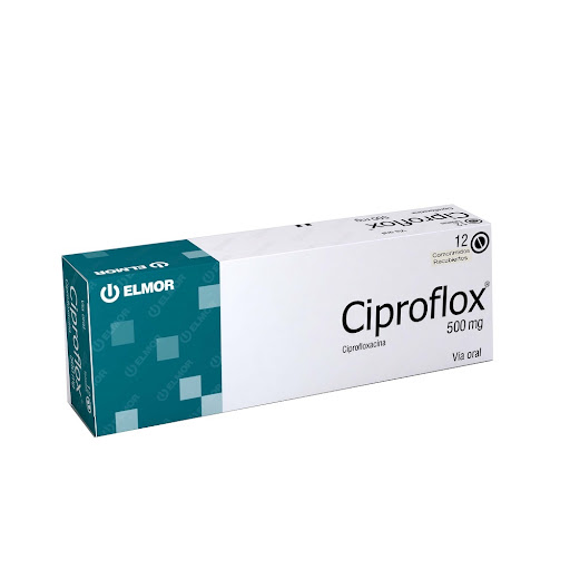 CIPROFLOX 500MG X 12TAB CIPROFLOXACINA ELMOR