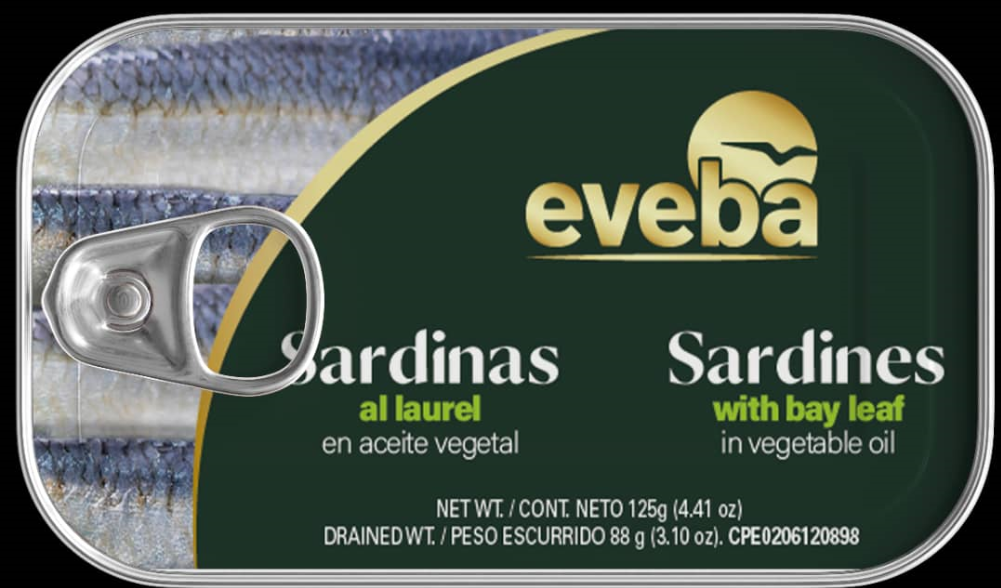 SARDINA EVEBA 125GR LAUREL EN ACEITE