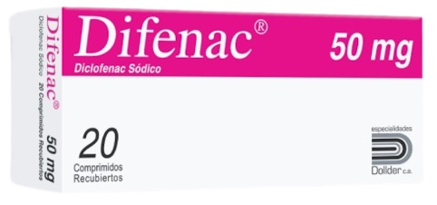 DIFENAC 50MG X 20COMP DICLOFENAC SOD DOLLDER