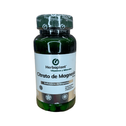 CITRATO DE MAGNESIO 500MG X 60CAPS HERBAPLANT
