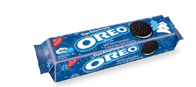 GALLETA OREO 108GR NAVIDAD TIPO AMERICANO