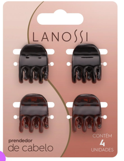 GANCHOS LANOSSI 4PZA PARA CABELLO