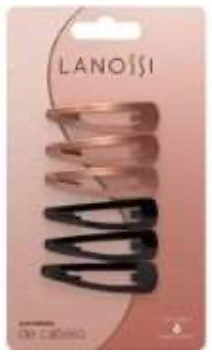 GANCHOS LANOSSI 6PZA NEGRO YMARRON  TICTAC