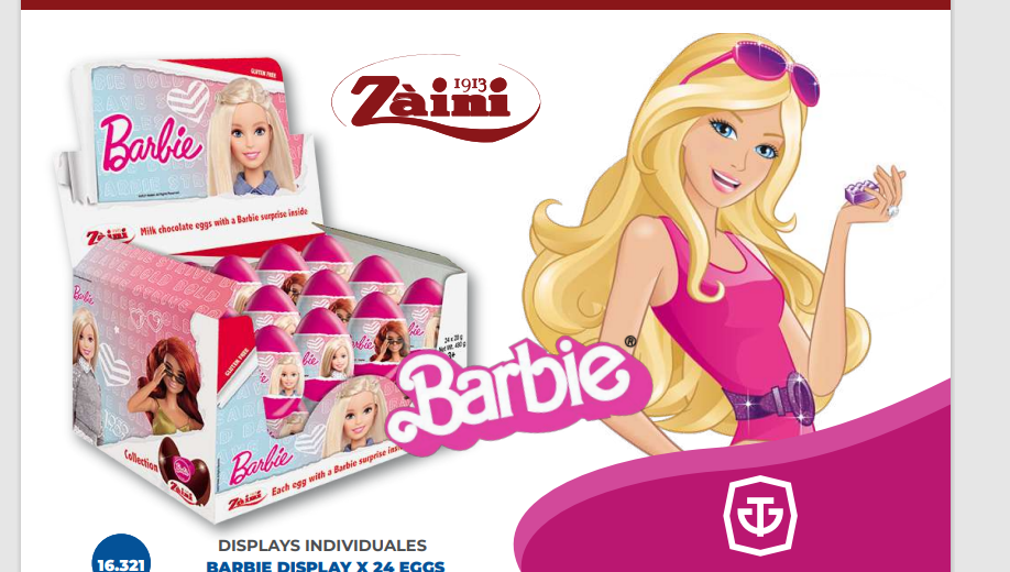 HUEVITO DE CHOCOLATE 20GR BARBIE SORPRESA