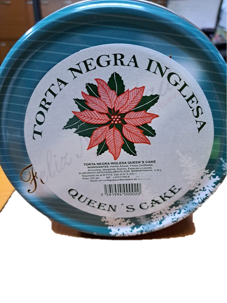 TORTA NEGRA QUEENS CAKE 1KG INGLESA