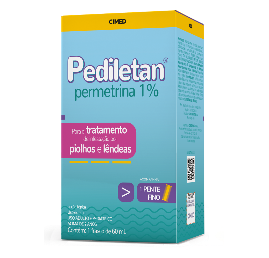 PEDILETAN 1% X 60ML PERMETRINA CIMED